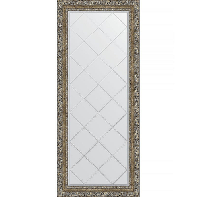 Зеркало Evoform Exclusive-G 155х66 BY 4145 с гравировкой в багетной раме - Виньетка античная латунь 85