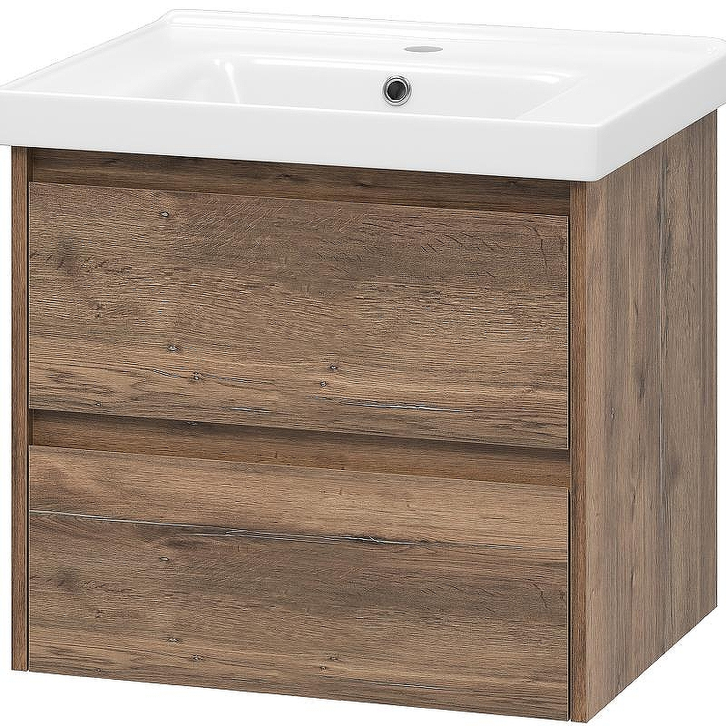 Тумба с раковиной Brevita Dallas 60 УТ000012648 подвесная Дуб Галифакс олово, купить, цена, заказать, магазин, доставка, скидка, промокод, купить, цена, заказать, магазин, доставка, скидка, промокод