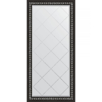 Зеркало Evoform Exclusive-G 157х75 BY 4268 с гравировкой в багетной раме - Черный ардеко 81, купить, цена, заказать, магазин, доставка, скидка, промокод, купить, цена, заказать, магазин, доставка, скидка, промокод