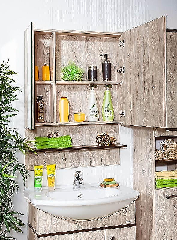 Зеркальный шкаф Бриклаер Карибы 75 4620750416058 Дуб кантри Венге, купить, цена, заказать, магазин, доставка, скидка, промокод, купить, цена, заказать, магазин, доставка, скидка, промокод