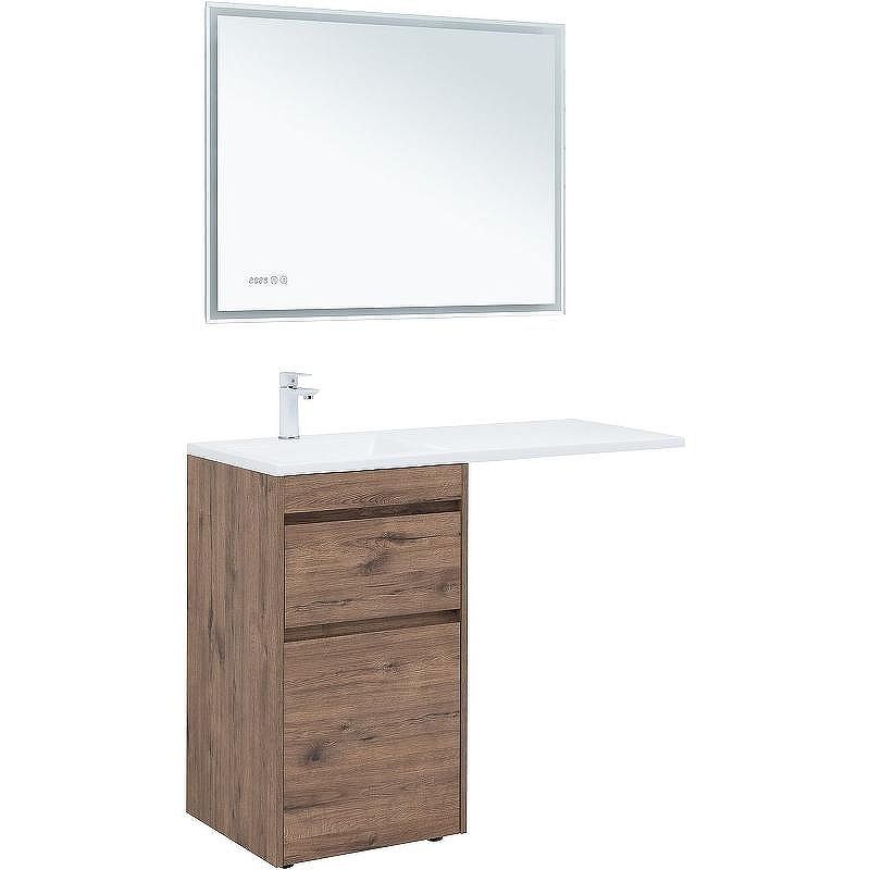 Тумба с раковиной Aquanet Токио 110 L 335585 Дуб веллингтон, купить, цена, заказать, магазин, доставка, скидка, промокод, купить, цена, заказать, магазин, доставка, скидка, промокод