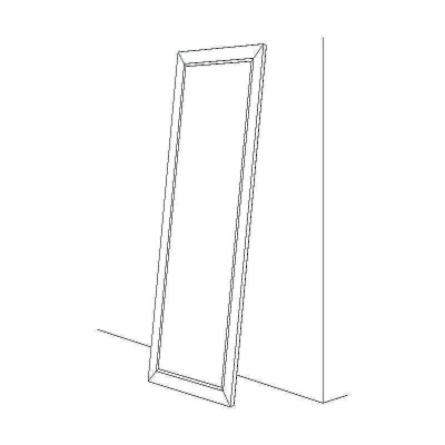 Зеркало Evoform Definite Floor 197х108 BY 6184 в багетной раме - Чеканка белая 70