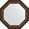 Зеркало Evoform Octagon 79х79 BY 3837 в багетной раме - Византия бронза 99, купить, цена, заказать, магазин, доставка, скидка, промокод, купить, цена, заказать, магазин, доставка, скидка, промокод