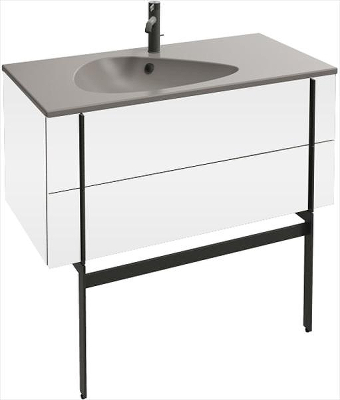 Тумба под раковину Jacob Delafon Nouvelle Vague 100 EB3032-G1C подвесная Белый лак, купить, цена, заказать, магазин, доставка, скидка, промокод, купить, цена, заказать, магазин, доставка, скидка, промокод