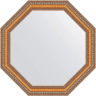 Зеркало Evoform Octagon 56х56 BY 3977 в багетной раме - Золотые бусы на бронзе 60, купить, цена, заказать, магазин, доставка, скидка, промокод, купить, цена, заказать, магазин, доставка, скидка, промокод