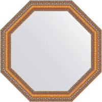 Зеркало Evoform Octagon 56х56 BY 3977 в багетной раме - Золотые бусы на бронзе 60, купить, цена, заказать, магазин, доставка, скидка, промокод, купить, цена, заказать, магазин, доставка, скидка, промокод