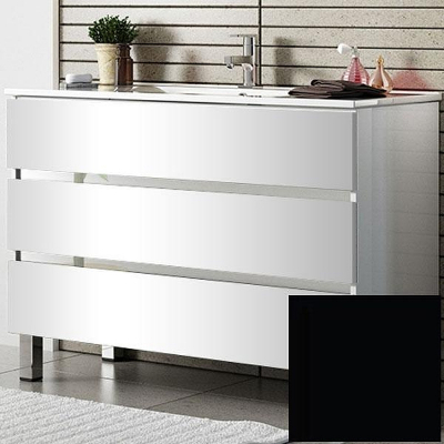 Тумба с раковиной SanVit Кубэ-3 120 kkube3120 в цвете Ral Черный глянец