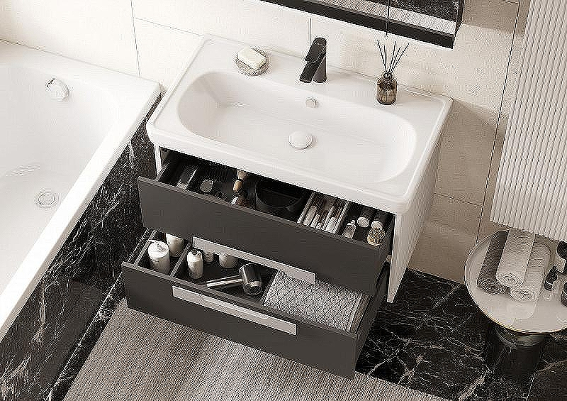 Тумба под раковину Aquaton Ар-Деко 85 1A280401DD8D0 подвесная Серый кобальт, купить, цена, заказать, магазин, доставка, скидка, промокод, купить, цена, заказать, магазин, доставка, скидка, промокод