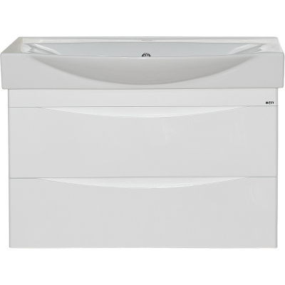 Тумба с раковиной Misty Элвис 85 УТ000007114 подвесная Белая глянцевая