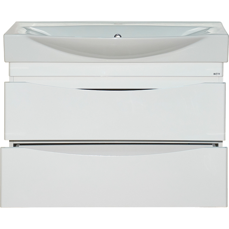 Тумба с раковиной Misty Элвис 85 УТ000007114 подвесная Белая глянцевая, купить, цена, заказать, магазин, доставка, скидка, промокод, купить, цена, заказать, магазин, доставка, скидка, промокод