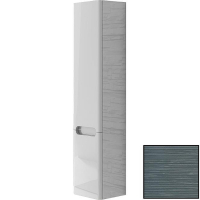 Шкаф пенал SanVit Форма 32 pforma с фактурой под дерево подвесной Шелк Сталь, купить, цена, заказать, магазин, доставка, скидка, промокод, купить, цена, заказать, магазин, доставка, скидка, промокод