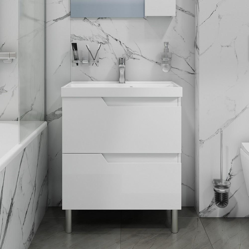 Тумба под раковину СанТа Антарес 70 700517 Белый глянец, купить, цена, заказать, магазин, доставка, скидка, промокод, купить, цена, заказать, магазин, доставка, скидка, промокод