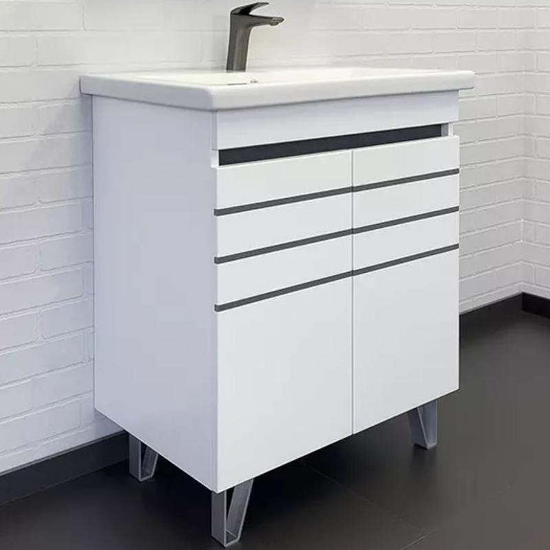 Тумба с раковиной Comforty Нарва 70-2 00-00015236 Белая матовая, купить, цена, заказать, магазин, доставка, скидка, промокод, купить, цена, заказать, магазин, доставка, скидка, промокод