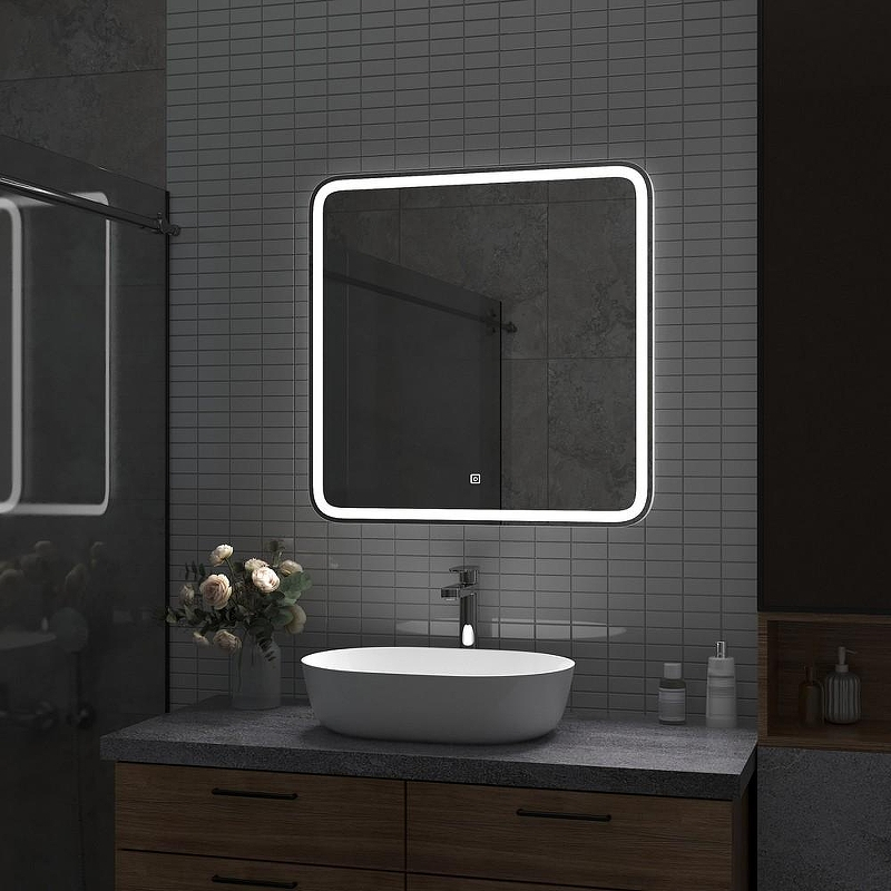 Зеркало Misty Капелла 70 КАП-02-70_70-14 с подсветкой с сенсорным выключателем, купить, цена, заказать, магазин, доставка, скидка, промокод, купить, цена, заказать, магазин, доставка, скидка, промокод