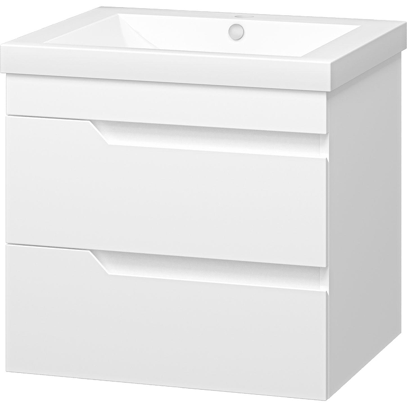 Тумба с раковиной Misty Софт 60 УТ000015046 подвесная Белая глянцевая, купить, цена, заказать, магазин, доставка, скидка, промокод, купить, цена, заказать, магазин, доставка, скидка, промокод