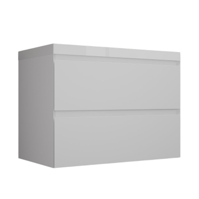 Тумба под раковину Style Line Манхэттен 80 ЛС-00002359 подвесная цвет Белый матовый