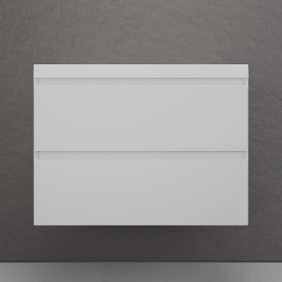 Тумба под раковину Style Line Манхэттен 80 ЛС-00002359 подвесная цвет Белый матовый