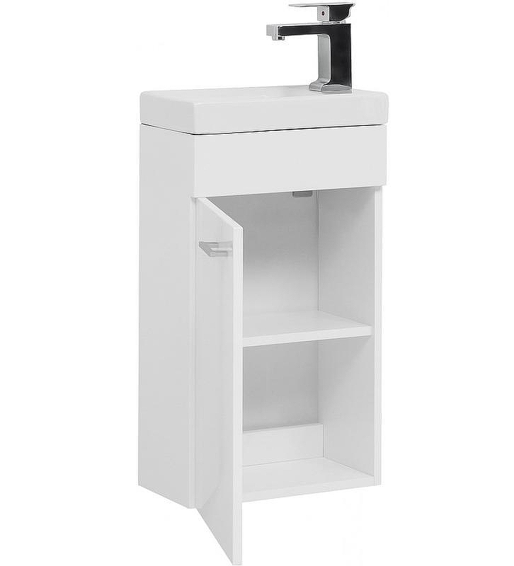 Тумба под раковину Aquanet Нота 40 L 246954 подвесная Белая, купить, цена, заказать, магазин, доставка, скидка, промокод, купить, цена, заказать, магазин, доставка, скидка, промокод