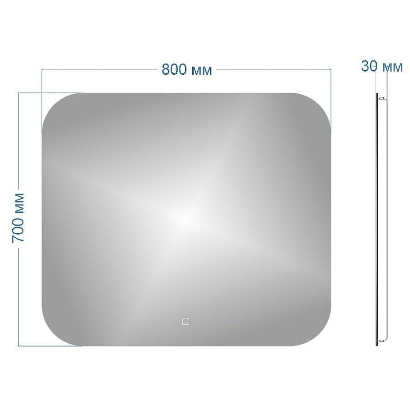 Зеркало Maretti Florenza 80 FL148070P25EL с подсветкой с сенсорным выключателем, купить, цена, заказать, магазин, доставка, скидка, промокод, купить, цена, заказать, магазин, доставка, скидка, промокод