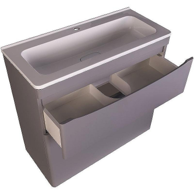 Тумба под раковину Creto Oro 90 24-ST90-GR цвет Серый люкс