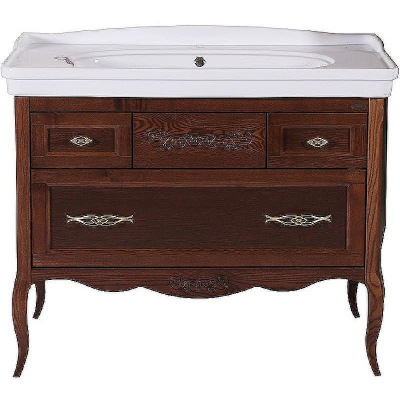 Комплект мебели для ванной ASB-Woodline Модерн 105 Антикварный орех