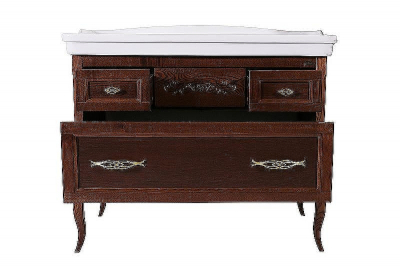 Комплект мебели для ванной ASB-Woodline Модерн 105 Антикварный орех