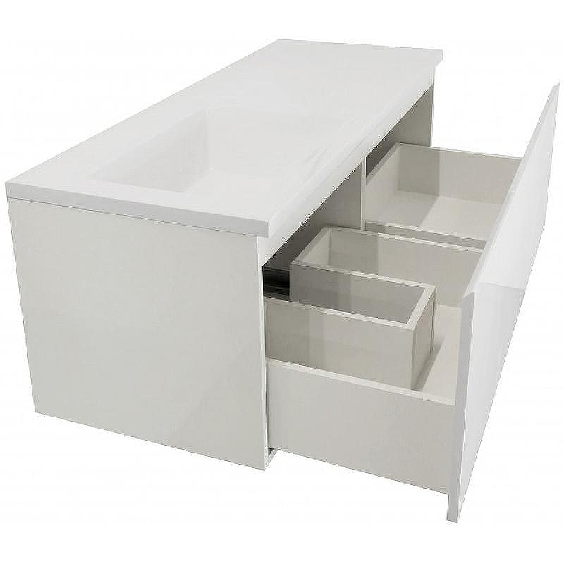 Тумба с раковиной Эстет Dallas Luxe 120 L ФР-00001932 подвесная Белая, купить, цена, заказать, магазин, доставка, скидка, промокод, купить, цена, заказать, магазин, доставка, скидка, промокод