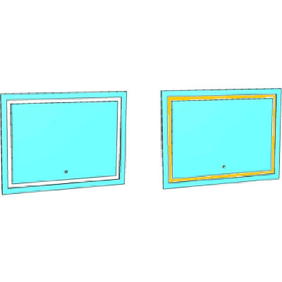 Зеркало Corozo Барго 100 SD-00001187 с подсветкой с сенсорным выключателем и часами