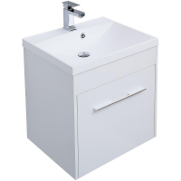 Тумба под раковину Aquanet Августа 58 274017 подвесная Белый глянец, купить, цена, заказать, магазин, доставка, скидка, промокод, купить, цена, заказать, магазин, доставка, скидка, промокод