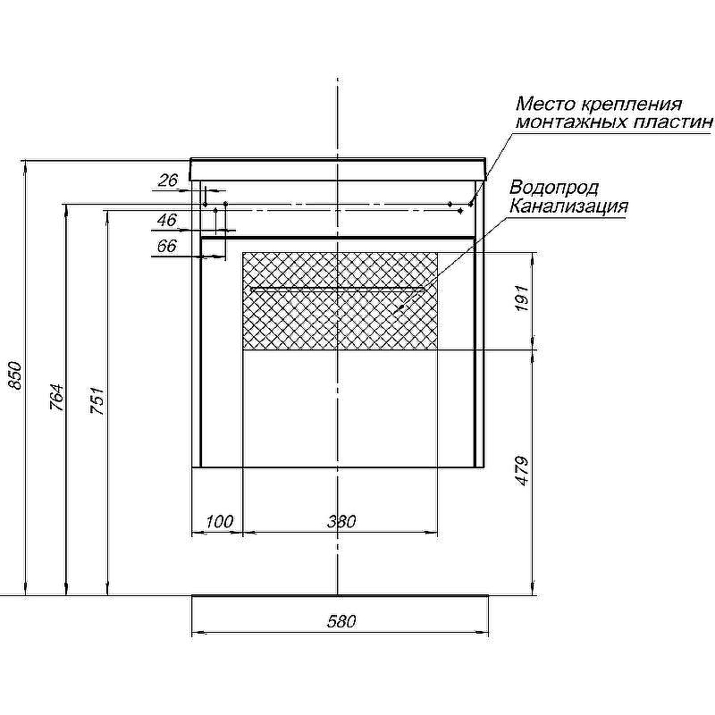 Тумба под раковину Aquanet Августа 58 274017 подвесная Белый глянец, купить, цена, заказать, магазин, доставка, скидка, промокод, купить, цена, заказать, магазин, доставка, скидка, промокод