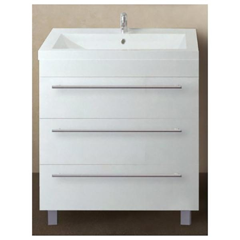 Тумба под раковину 1MarKa Соната 58Н 3 ящика Белая глянцевая, купить, цена, заказать, магазин, доставка, скидка, промокод, купить, цена, заказать, магазин, доставка, скидка, промокод