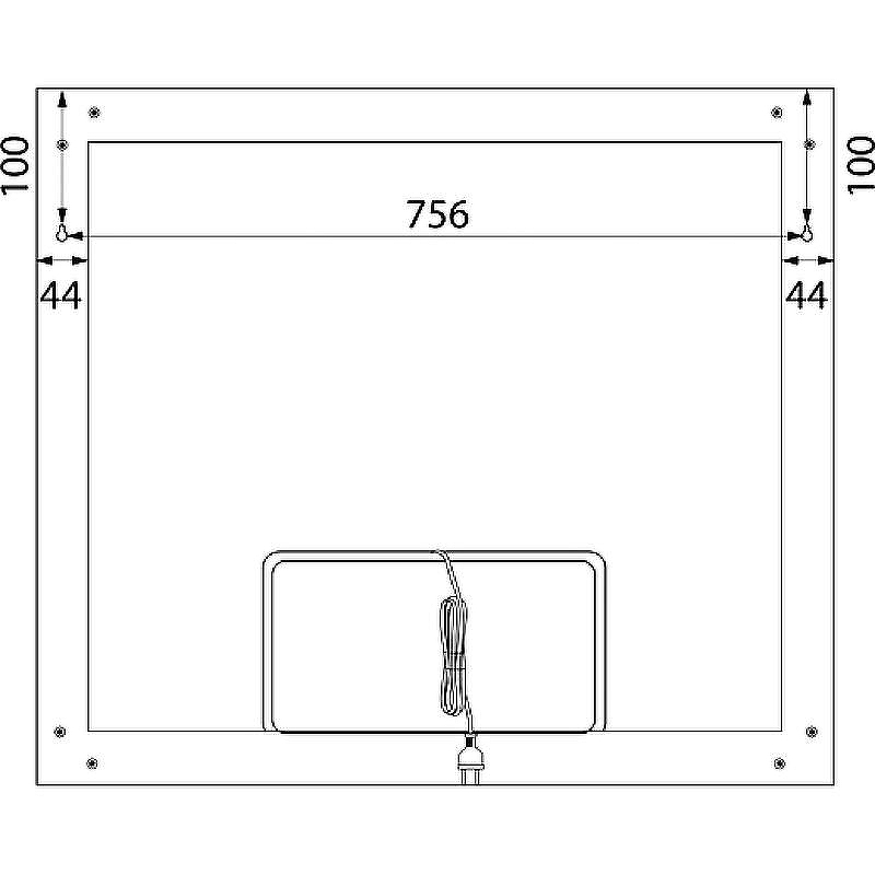 Зеркало Iddis Slide 80 SLI8000i98 с подсветкой с подогревом Черное c сенсорным выключателем и диммером, купить, цена, заказать, магазин, доставка, скидка, промокод, купить, цена, заказать, магазин, доставка, скидка, промокод