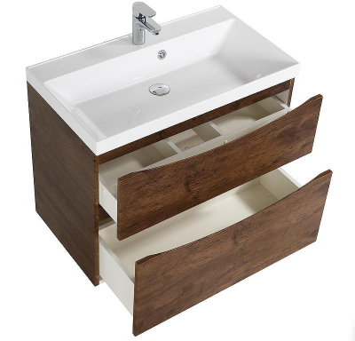 Тумба под раковину BelBagno Marino 65 MARINO-650-2C-SO-RW-P подвесная Rovere Moro