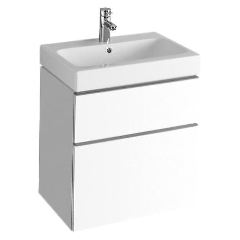 Тумба под раковину Geberit (Keramag) iCon 60x50x62 840360000 белая alpin глянцевая, купить, цена, заказать, магазин, доставка, скидка, промокод, купить, цена, заказать, магазин, доставка, скидка, промокод