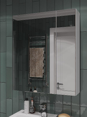 Зеркальный шкаф Orange Таис Ta-60ZSW Белый глянец