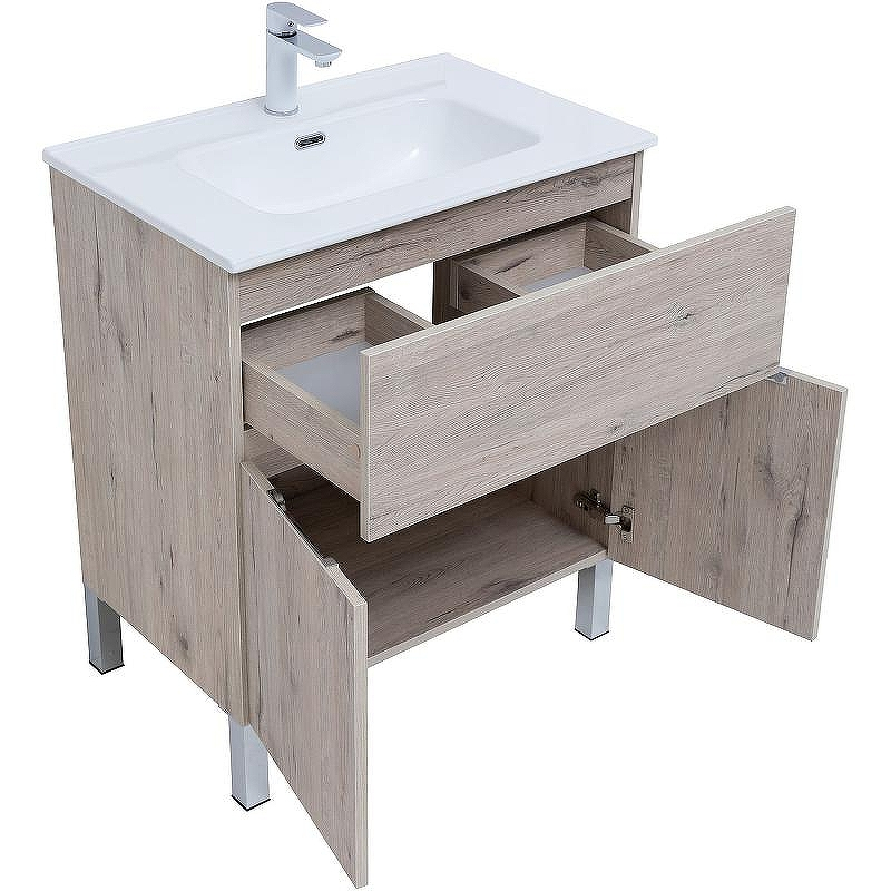 Тумба под раковину Aquanet Алвита New 70 303902 Дуб веллингтон белый, купить, цена, заказать, магазин, доставка, скидка, промокод, купить, цена, заказать, магазин, доставка, скидка, промокод