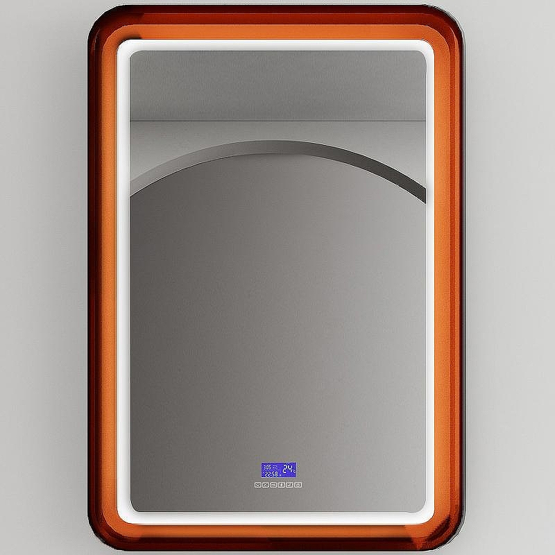 Зеркало Abber Kristall 55 AT6701Opal с подсветкой Коричневое с сенсорным выключателем с часами, купить, цена, заказать, магазин, доставка, скидка, промокод, купить, цена, заказать, магазин, доставка, скидка, промокод