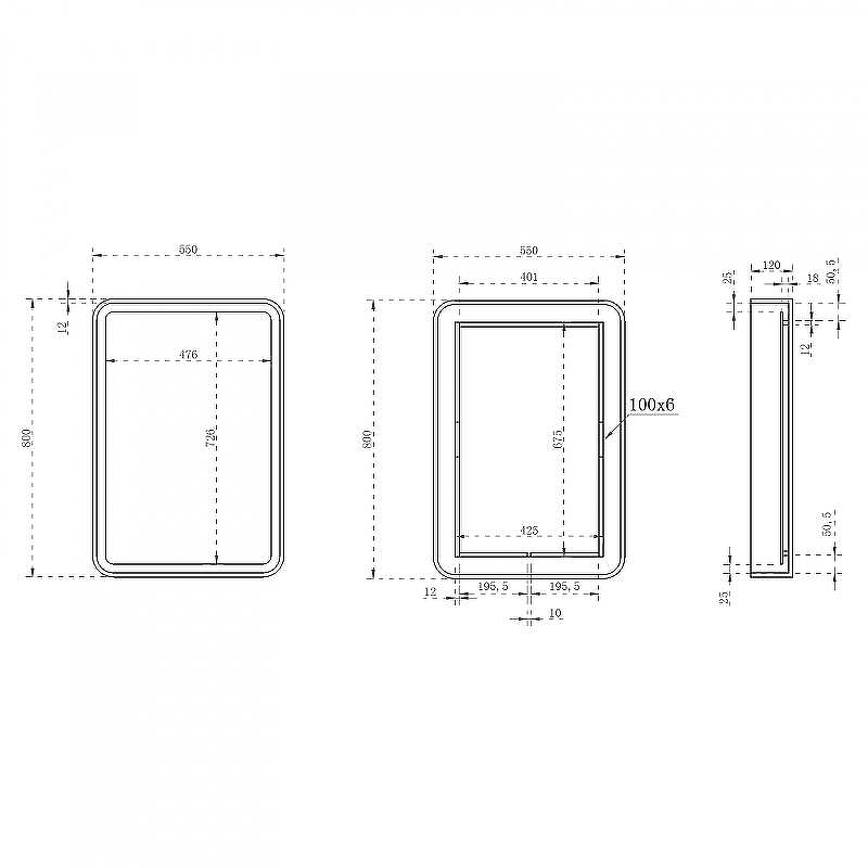 Зеркало Abber Kristall 55 AT6701Opal с подсветкой Коричневое с сенсорным выключателем с часами, купить, цена, заказать, магазин, доставка, скидка, промокод, купить, цена, заказать, магазин, доставка, скидка, промокод