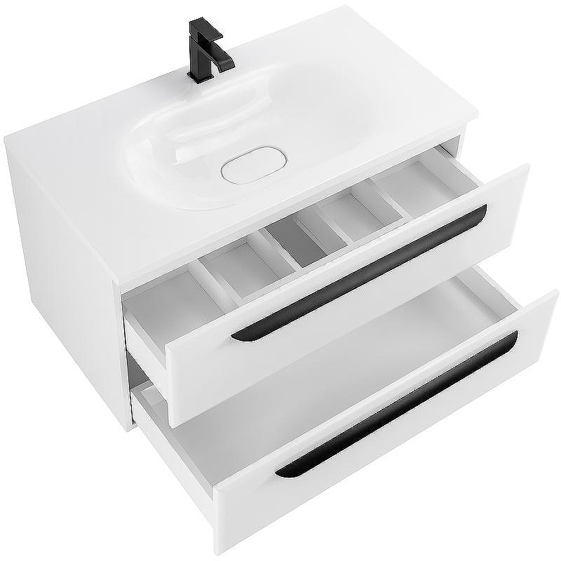 Тумба под раковину Cezares Eco 90 ECO-900-2C-SO-BO подвесная Bianco Opaco, купить, цена, заказать, магазин, доставка, скидка, промокод, купить, цена, заказать, магазин, доставка, скидка, промокод