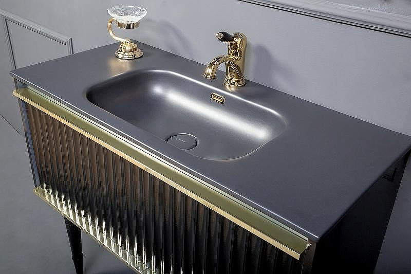 Тумба под раковину Boheme Armadi Art Vallessi Avangarde Canale 80 843-080-BCR подвесная Черная Хром, купить, цена, заказать, магазин, доставка, скидка, промокод, купить, цена, заказать, магазин, доставка, скидка, промокод