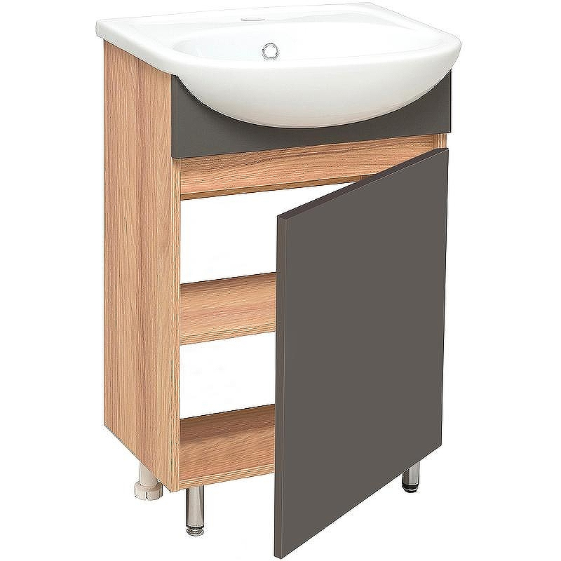 Тумба под раковину Runo Лада 40 00-00001195 Графит, купить, цена, заказать, магазин, доставка, скидка, промокод, купить, цена, заказать, магазин, доставка, скидка, промокод