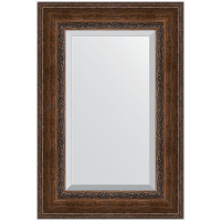 Зеркало Evoform Exclusive 92х62 BY 3429 с фацетом в багетной раме - Состаренная бронза с орнаментом 120, купить, цена, заказать, магазин, доставка, скидка, промокод, купить, цена, заказать, магазин, доставка, скидка, промокод