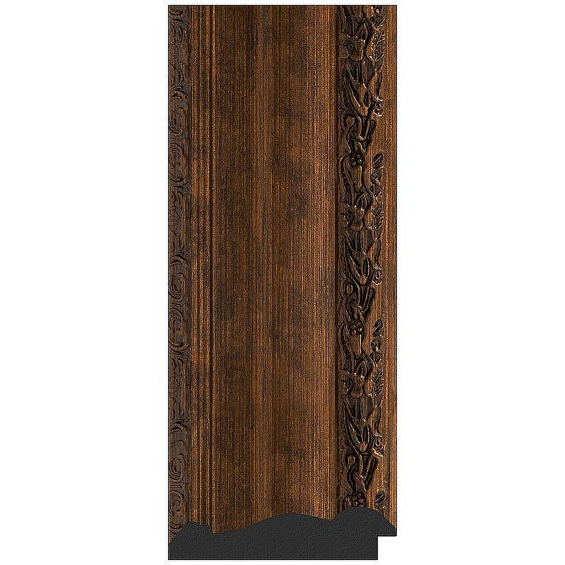 Зеркало Evoform Exclusive 92х62 BY 3429 с фацетом в багетной раме - Состаренная бронза с орнаментом 120, купить, цена, заказать, магазин, доставка, скидка, промокод, купить, цена, заказать, магазин, доставка, скидка, промокод