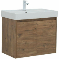 Тумба с раковиной Aquanet Nova Lite 75 302528 подвесная Дуб рустикальный, купить, цена, заказать, магазин, доставка, скидка, промокод, купить, цена, заказать, магазин, доставка, скидка, промокод