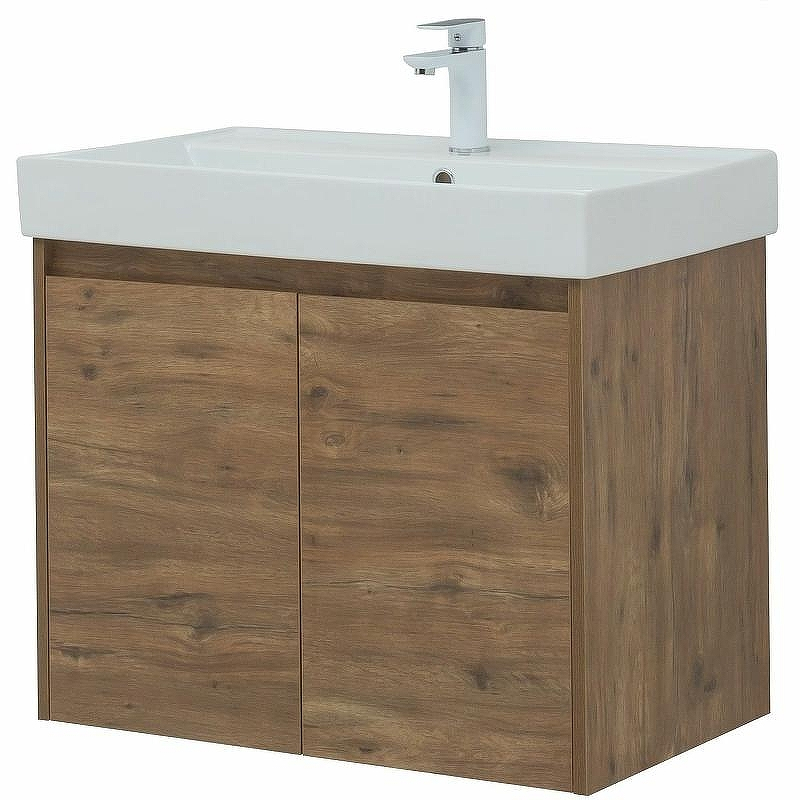 Тумба с раковиной Aquanet Nova Lite 75 302528 подвесная Дуб рустикальный, купить, цена, заказать, магазин, доставка, скидка, промокод, купить, цена, заказать, магазин, доставка, скидка, промокод