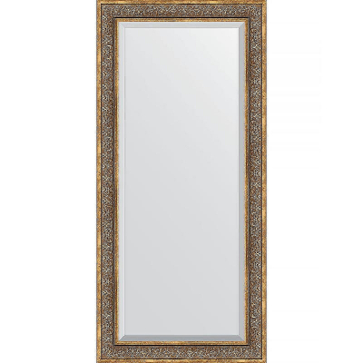 Зеркало Evoform Exclusive 169х79 BY 3604 с фацетом в багетной раме - Вензель бронзовый 101