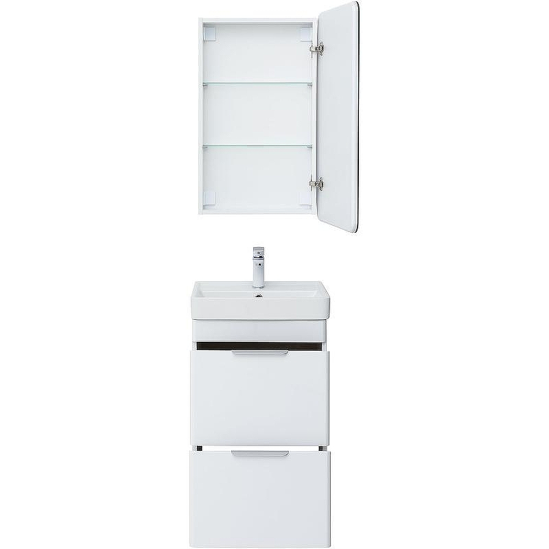 Тумба с раковиной Aquanet Ирис new 50 312420 Белый глянец, купить, цена, заказать, магазин, доставка, скидка, промокод, купить, цена, заказать, магазин, доставка, скидка, промокод