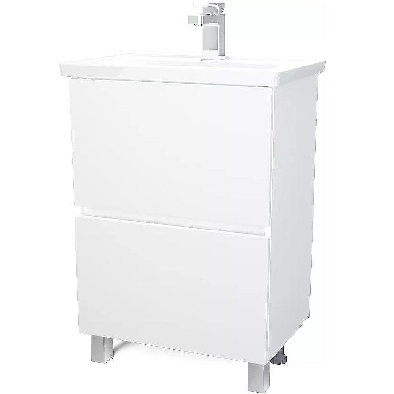 Тумба под раковину 1MarKa Aris 60 У76053 Белая глянцевая, купить, цена, заказать, магазин, доставка, скидка, промокод, купить, цена, заказать, магазин, доставка, скидка, промокод