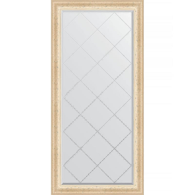 Зеркало Evoform Exclusive-G 157х75 BY 4269 с гравировкой в багетной раме - Старый гипс 82