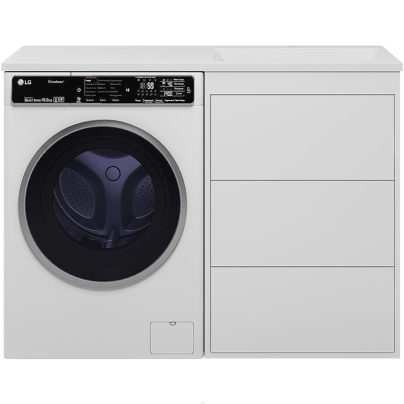 Тумба с раковиной Brevita Grafit 120 R УТ000015421 Белая матовая, купить, цена, заказать, магазин, доставка, скидка, промокод, купить, цена, заказать, магазин, доставка, скидка, промокод